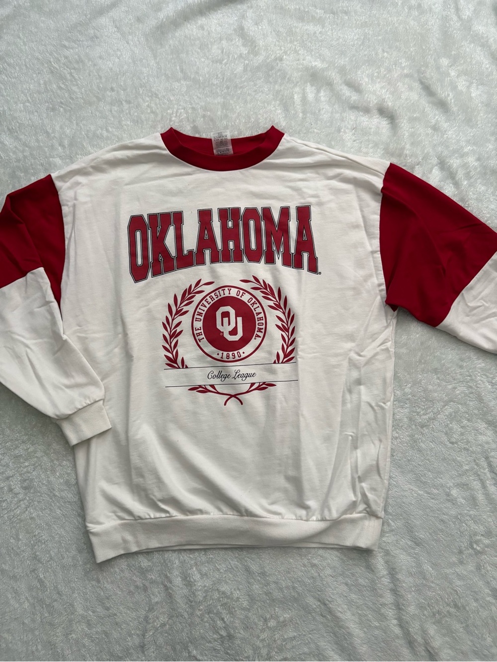 University of Oklahoma Red & White Gameday Couture College Sweatshirt